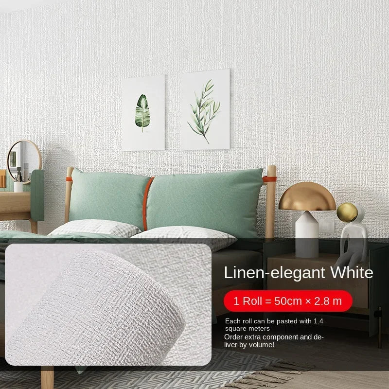 10m Self Adhesive 3D Wall Panel Wallpaper Foam Soundproof Waterproof 3D Wall Sticker New Design Bedroom Wallpaper Thickening