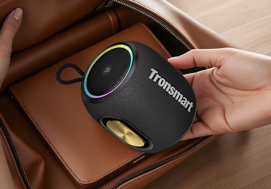 Tronsmart T8 Mini Speaker Bluetooth Speaker with 360 Degree Audio, 20H Playtime,IPX7 Waterproof, APP Control for Camping, Hiking