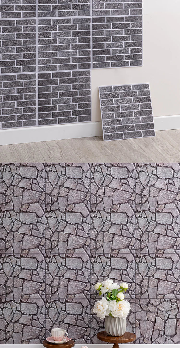 10/20Pcs Peel and Stick Tile Backsplash Thicker Design Marble Tiles 12"X12" Stick on Backsplash Self Adhesive Tiles for Any Room