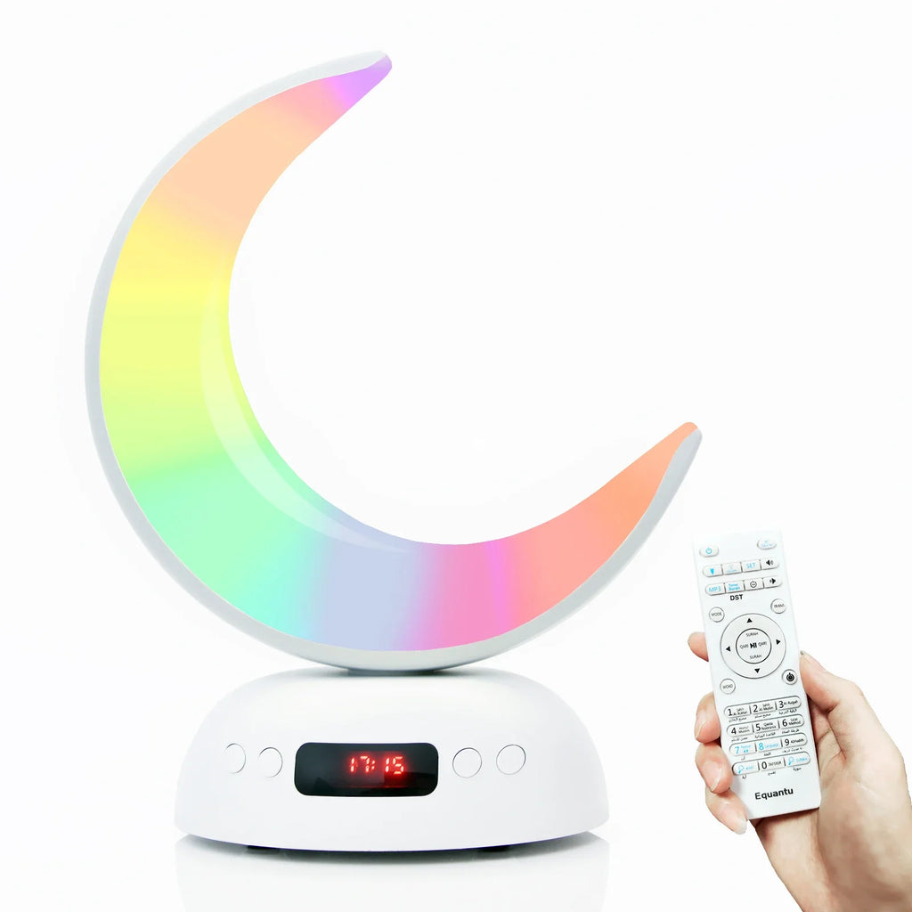 Quran Azan Clock Islam Muslim Arabic Koran Bright Bluetooth Speaker Portable Night Light Lamp Holy Wireless Ramadan Islamic Arab