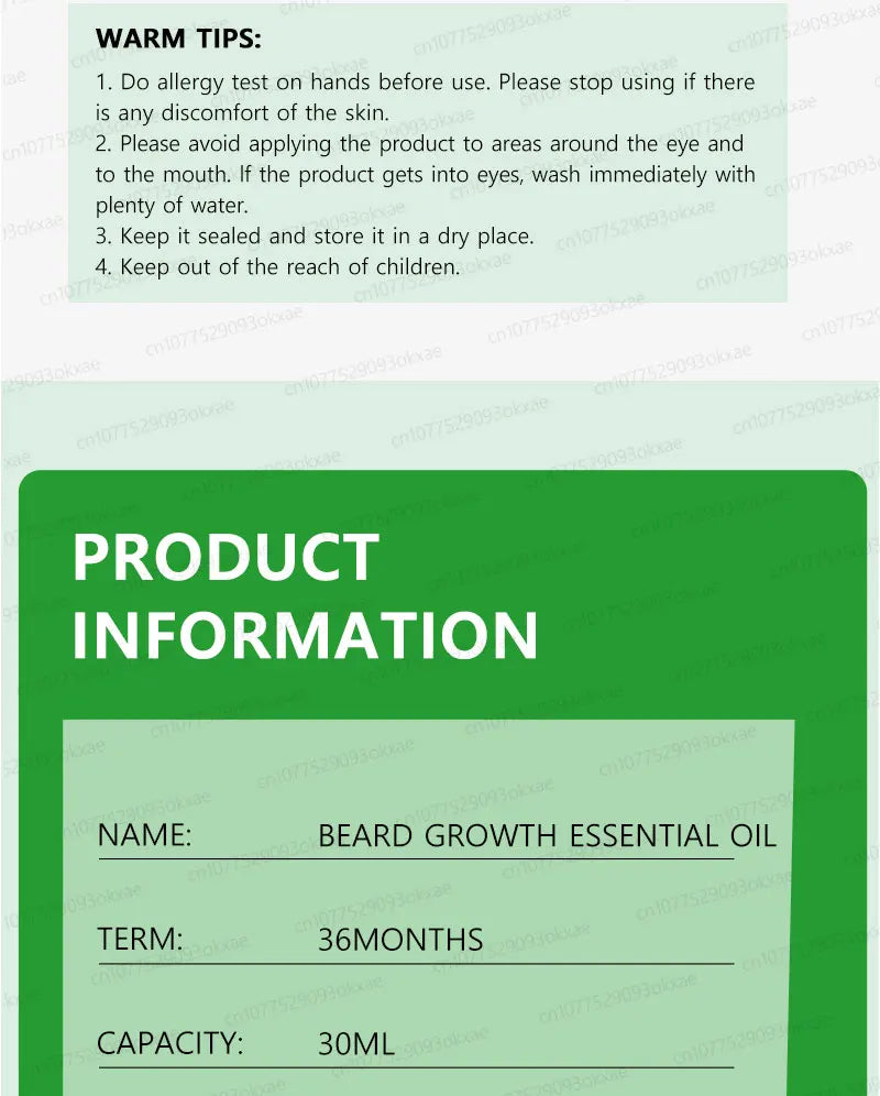 Beard Growth Liquid for Thicker Fuller Hair - Tidesmit Natural Formula Scrubs Treatments Tidesmit