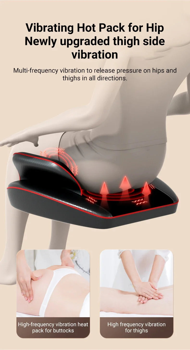 Tidesmit Electric Massage Chair for Neck and Back Pain Relief - 220V EU Massage Chairs Tidesmit