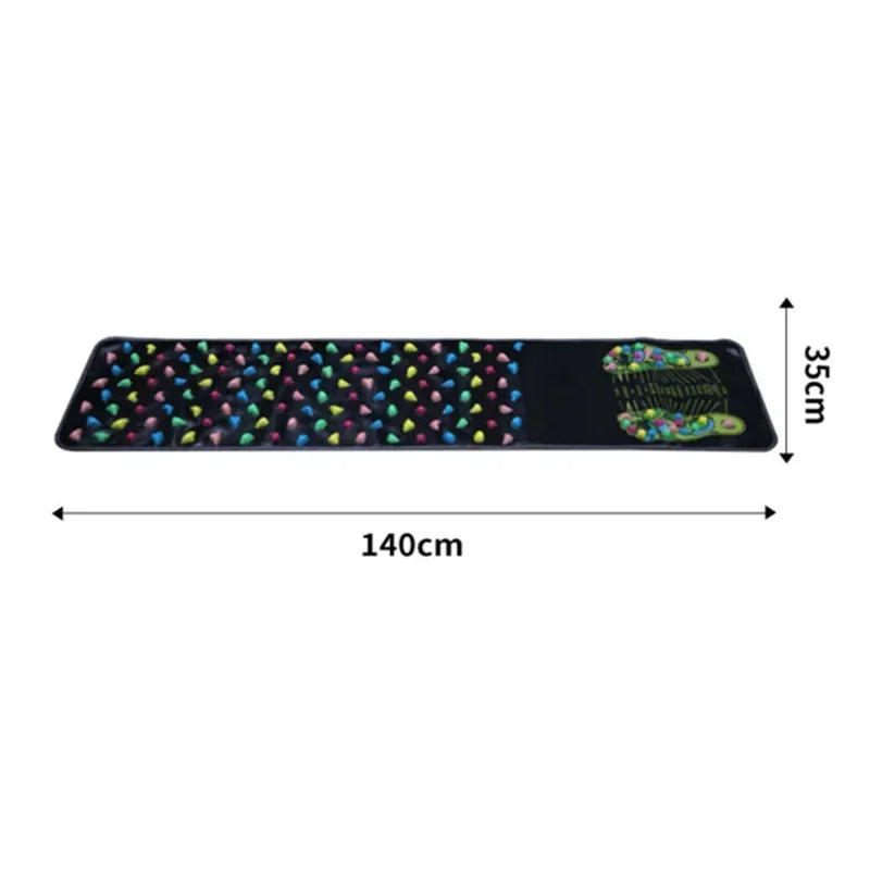Acupressure Foot Massage Mat: Portable Wellness Tool for Relief Relaxation Treatment 35CM X 140CM Tidesmit
