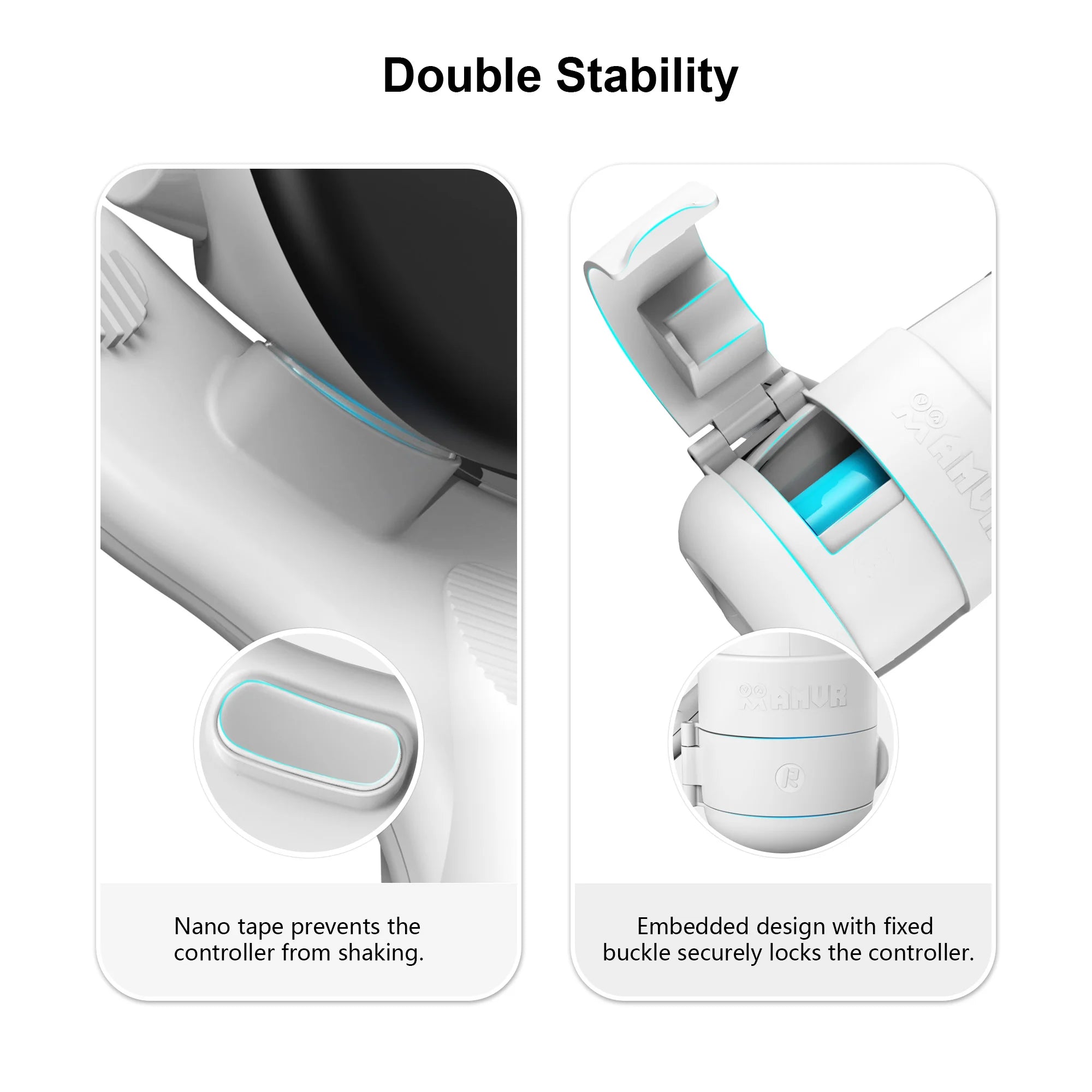 Meta Quest 3 Table Tennis Paddle Grip Handle Adapter - Ergonomic Design Tidesmit