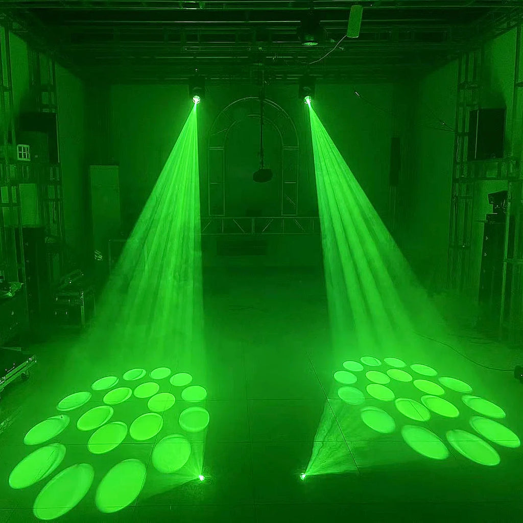 2PCS Mini LED Moving Head Light 150W Beam+Spot+18 Rotating Prisms Dj Dmx Stage Effect Light Disco Bar