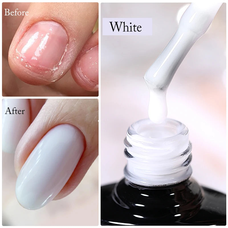 Extension Nail Gel for PMU Machines - Durable Construction Polish Permanent Makeup Machines White Tidesmit