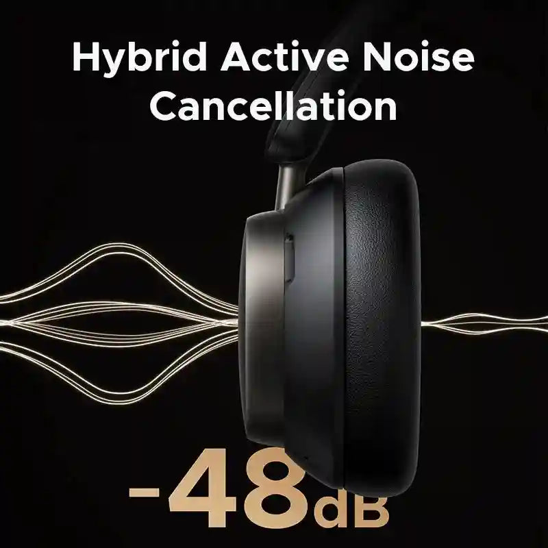 Wireless Headphones with Active Noise Cancellation & 120h Playtime Tidesmit