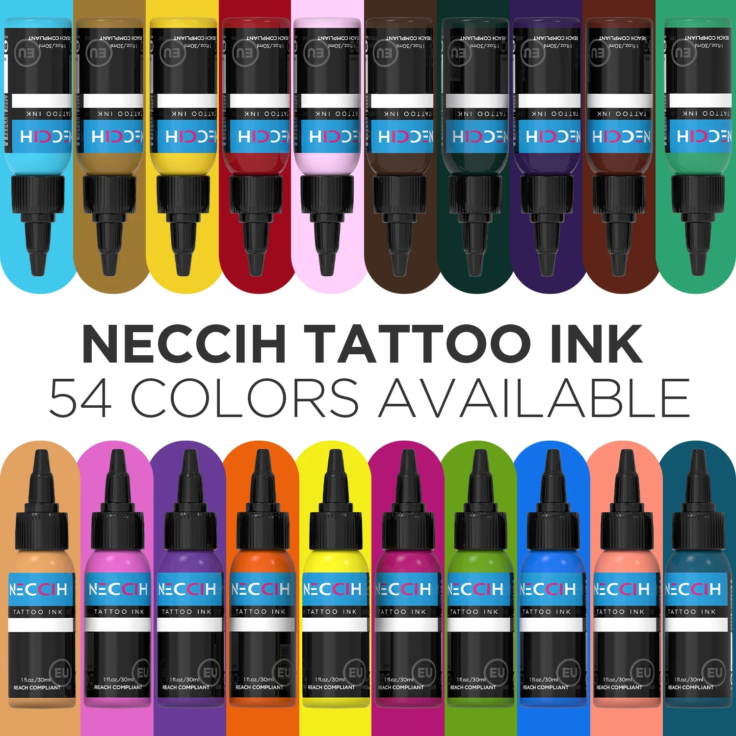 Tattoo Ink Pigment 30ml - Professional PMU Semi-Permanent Set Permanent Makeup Machines Tidesmit