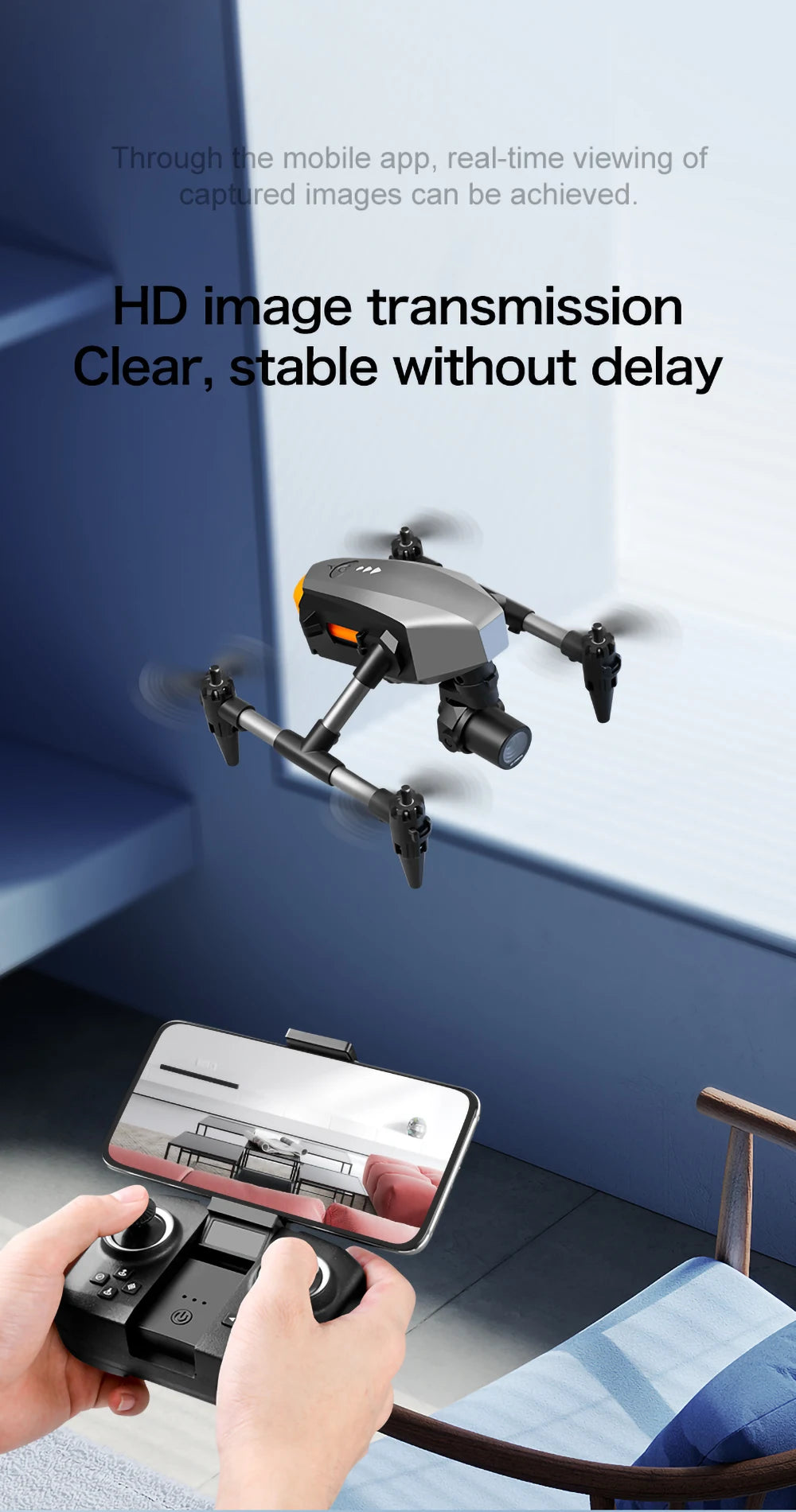 Tidesmit GPS Camera Drone with Obstacle Avoidance and Dual 6K Lens Tidesmit