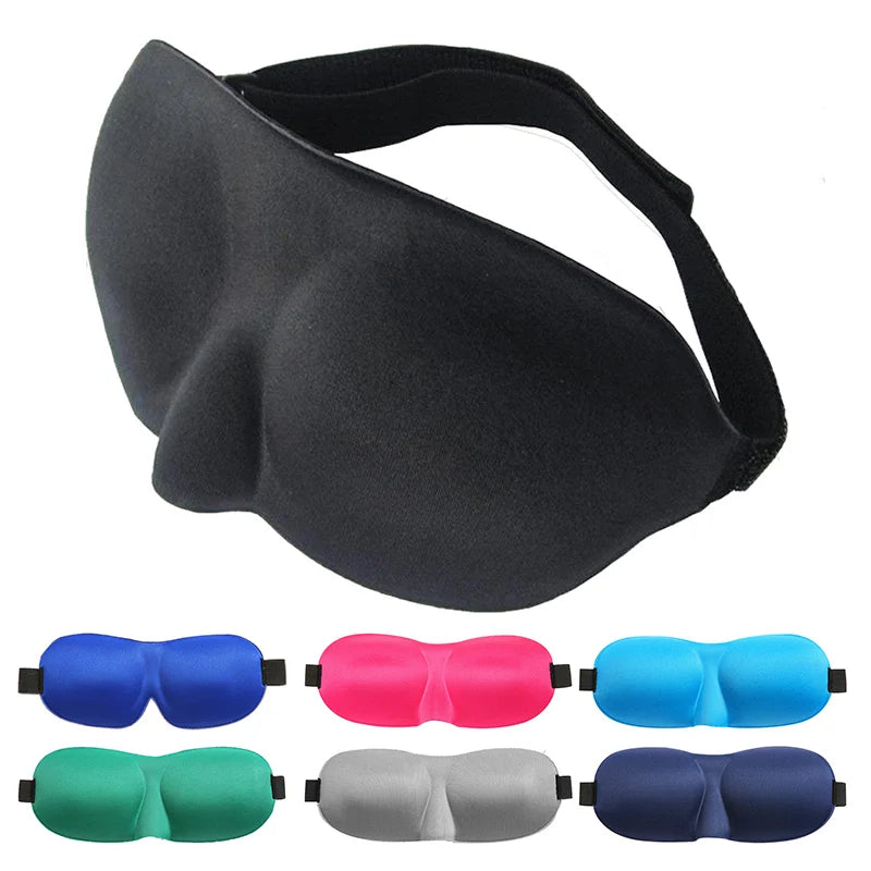 3D Sleeping Eye Mask Travel Rest Aid Eye Cover Patch Paded Soft Sleeping Mask Blindfold Eye Relax Massager