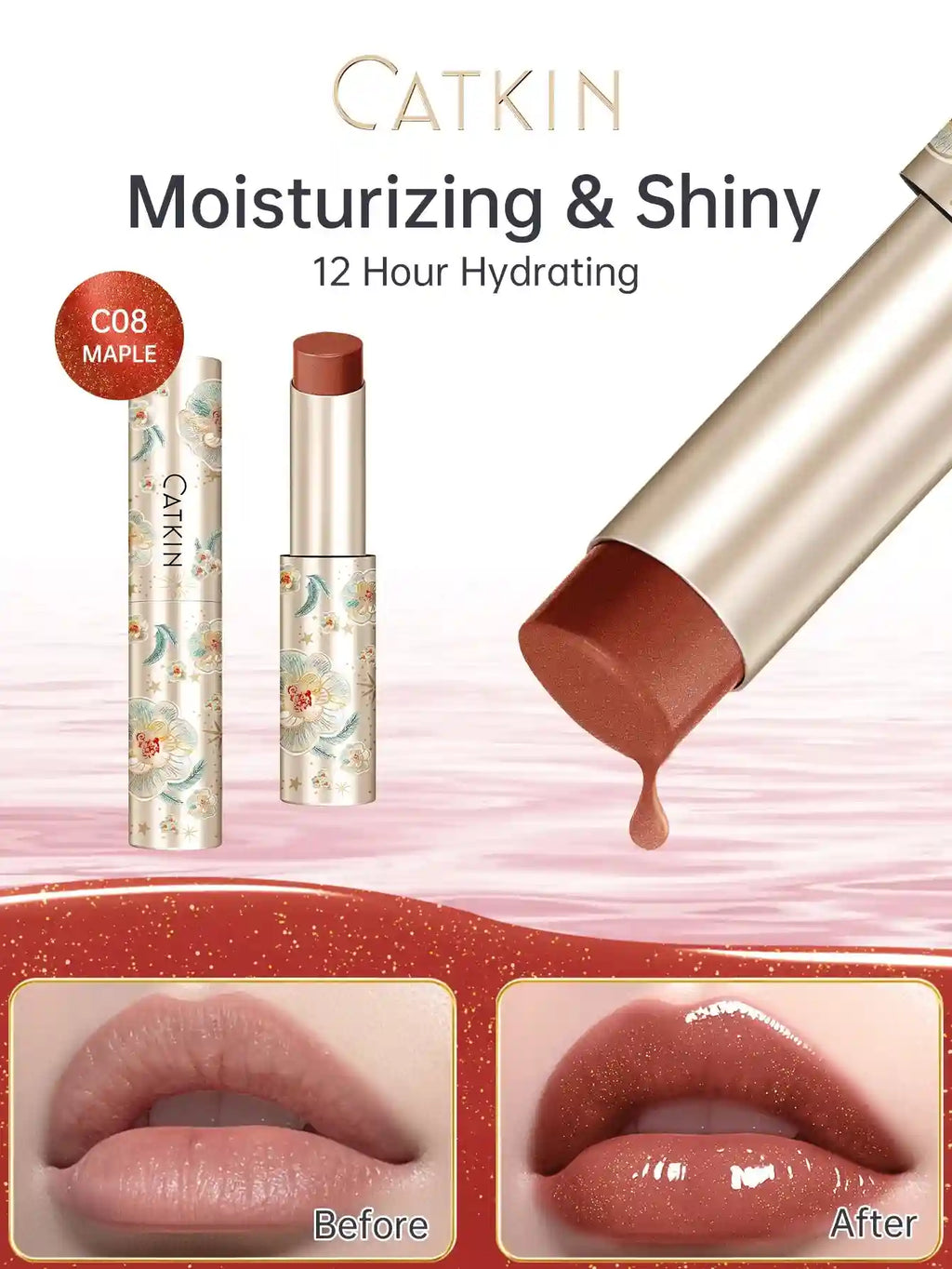 Moisturizing Tinted Lip Balm - Hydrating Lip Care with 6 Vibrant Shades Lip Care Tidesmit