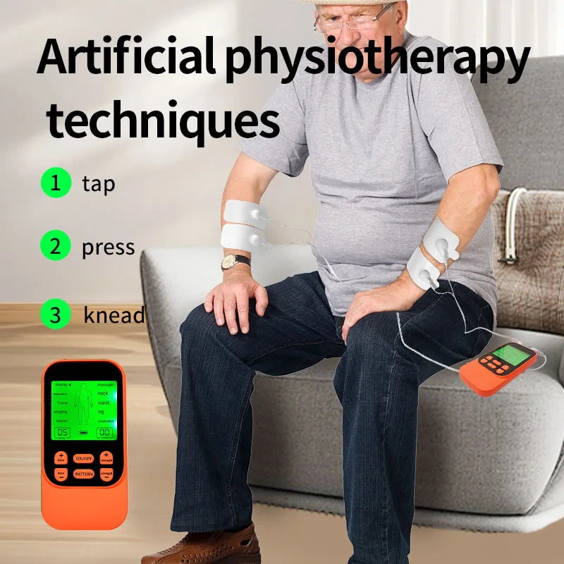 Electric Pulse Muscle Stimulator - 10 Mode EMS Device for Muscle Relief Massage Chairs Tidesmit