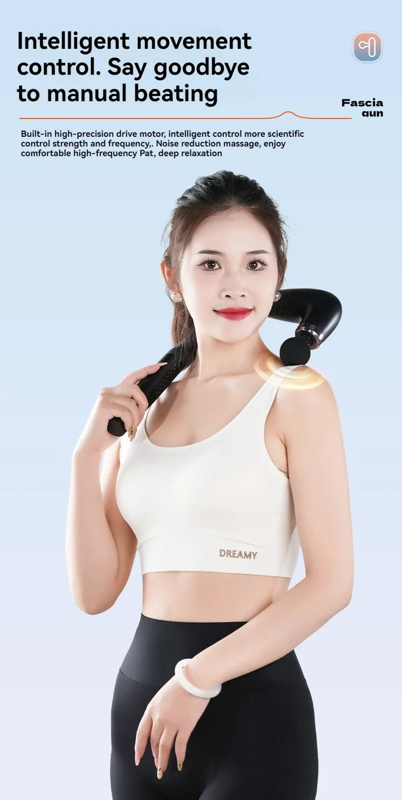 Deep Tissue Massage Gun – Portable Electric Muscle Relief Tool Body Shaping Massage Equipment Tidesmit