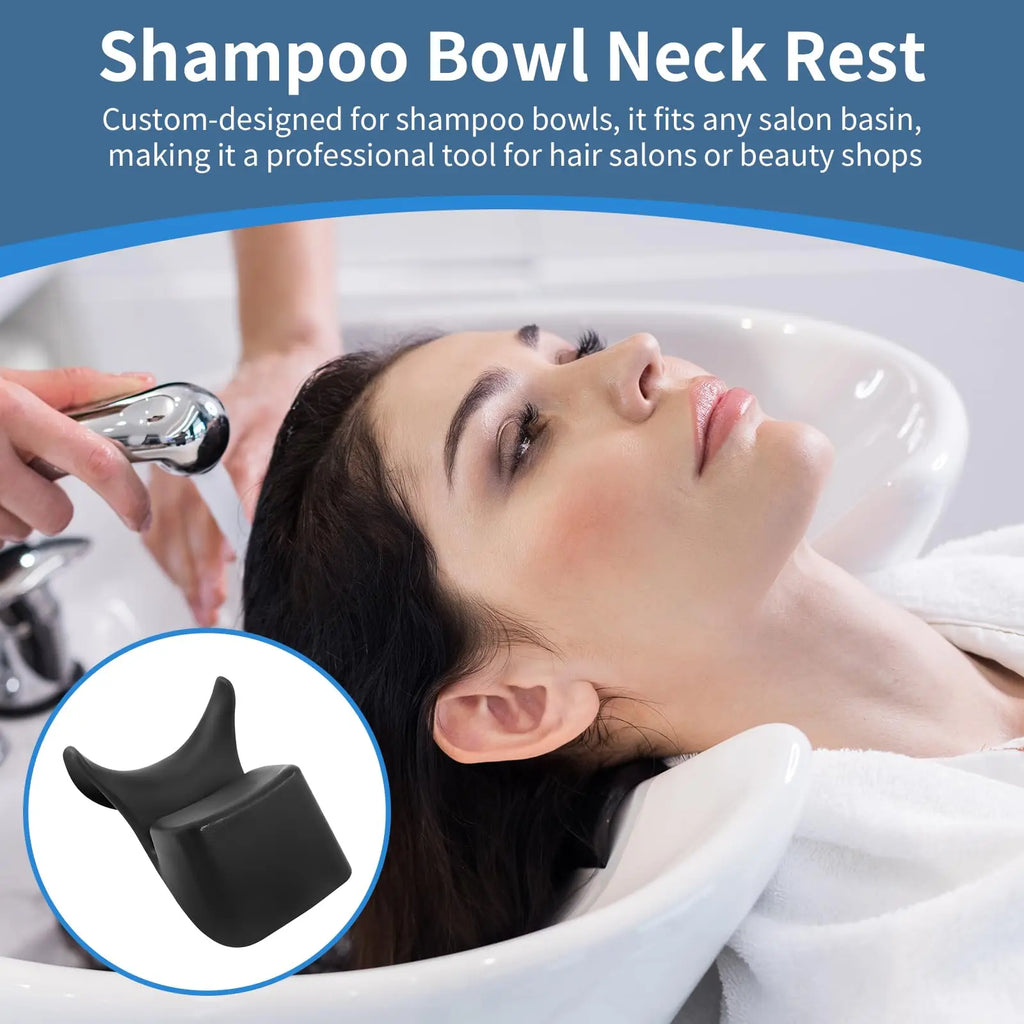 Silicone Salon Neck Rest Cushion for Shampoo Bowl - Soft Ergonomic Design Massage Chairs Tidesmit