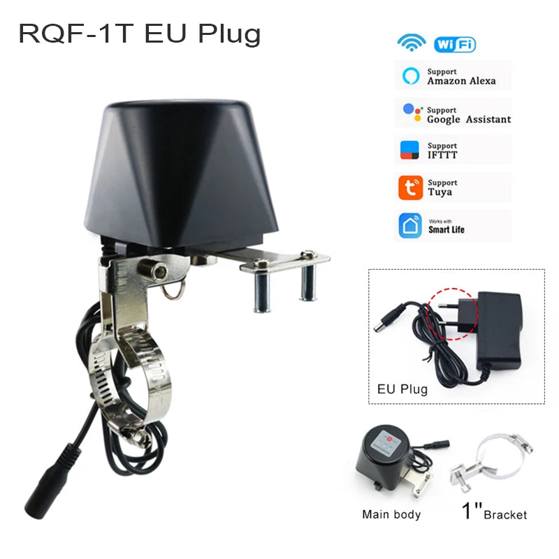 Smart WiFi Gas Valve Controller - App-Controlled Auto Shut-Off Valve RQF-1T EU Tidesmit