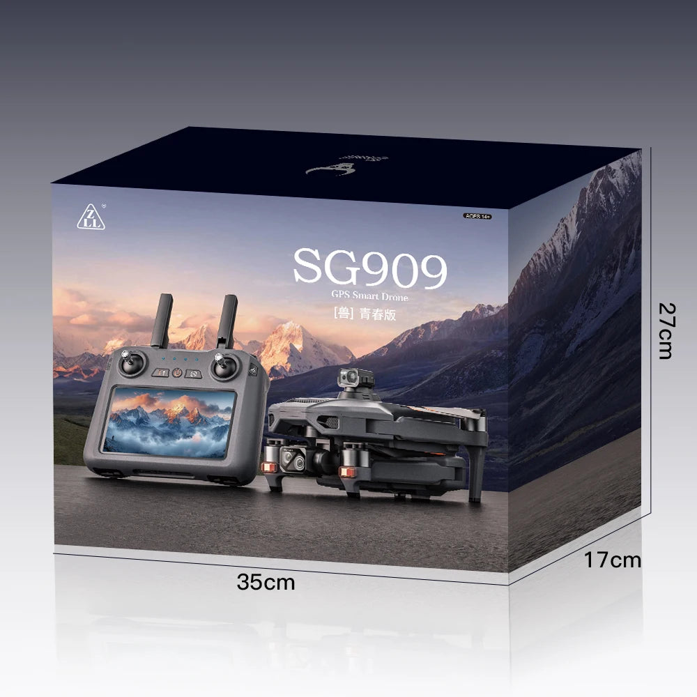 4K GPS Camera Drone with Obstacle Avoidance - Foldable SG909 MAX Tidesmit