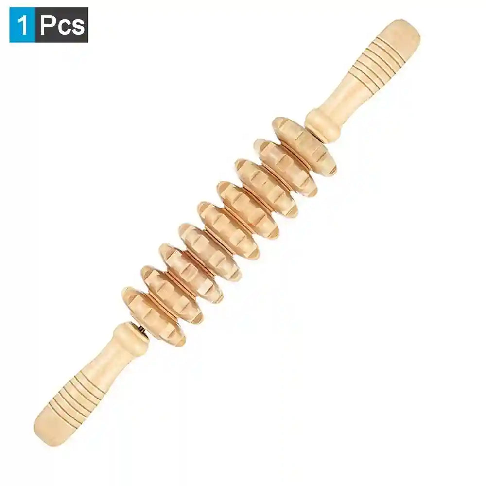 Wood Therapy Massage Roller - Professional Anti Cellulite Guasha Tool Massage Roller 1Pcs 3 Tidesmit