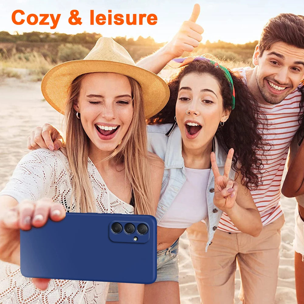 Samsung Galaxy A55 Silicone Case - Slim Shock-Absorbing Cover Tidesmit