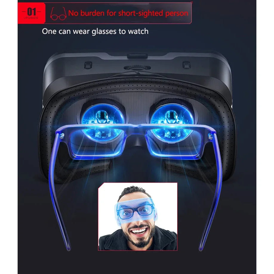 VR Headset for Smartphone – Immersive 3D Virtual Reality Smart Glasses Tidesmit