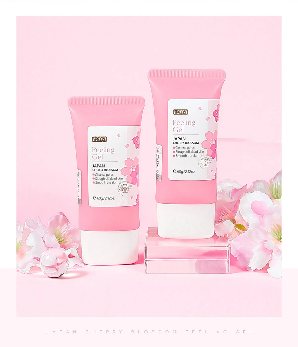 Cherry Blossom Exfoliating Gel - Deep Cleaning & Hydrating Formula 60g Scrubs Treatments Tidesmit