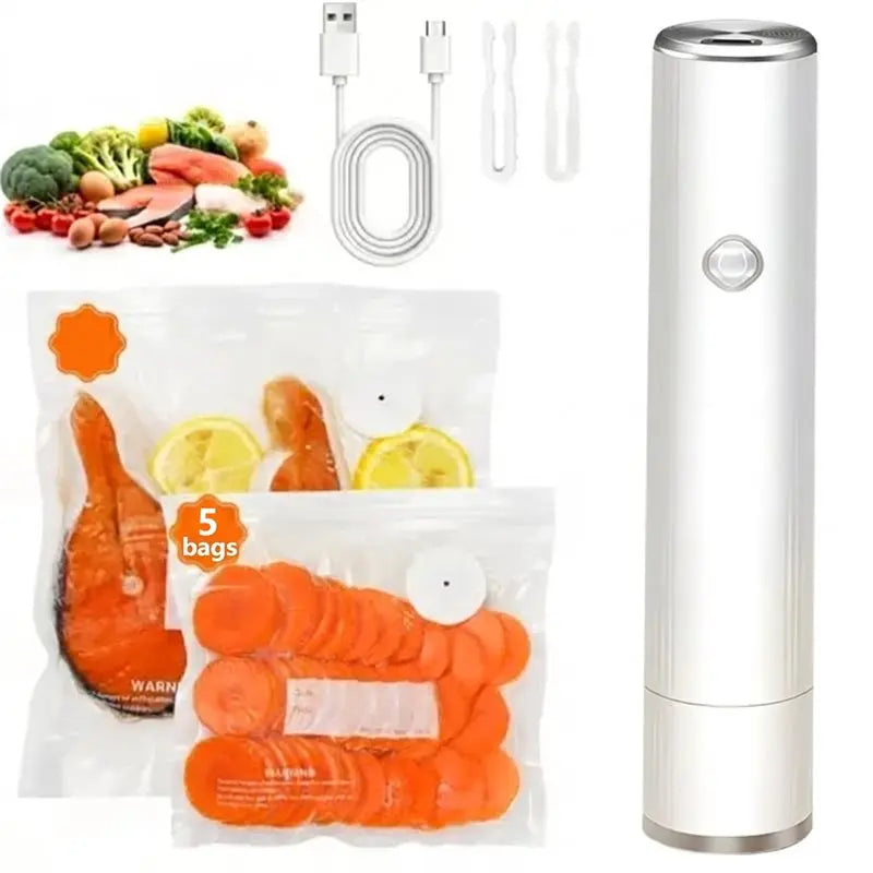 【618 SUMMER SALE】Portable Handheld Vacuum Sealer Food Vacuum Pump Food Storage Vacuum Sealer Machine