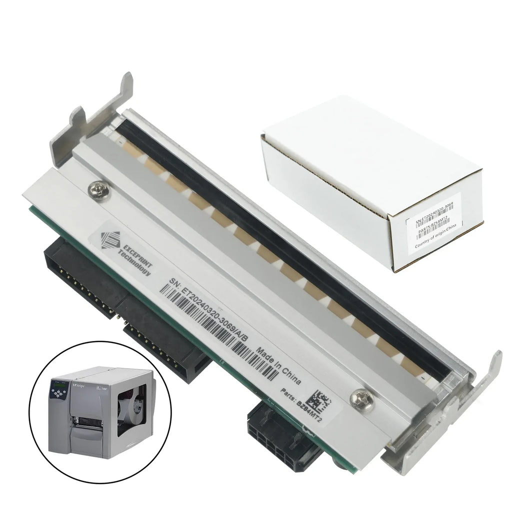 Thermal printhead bar with connector pins and box for storage