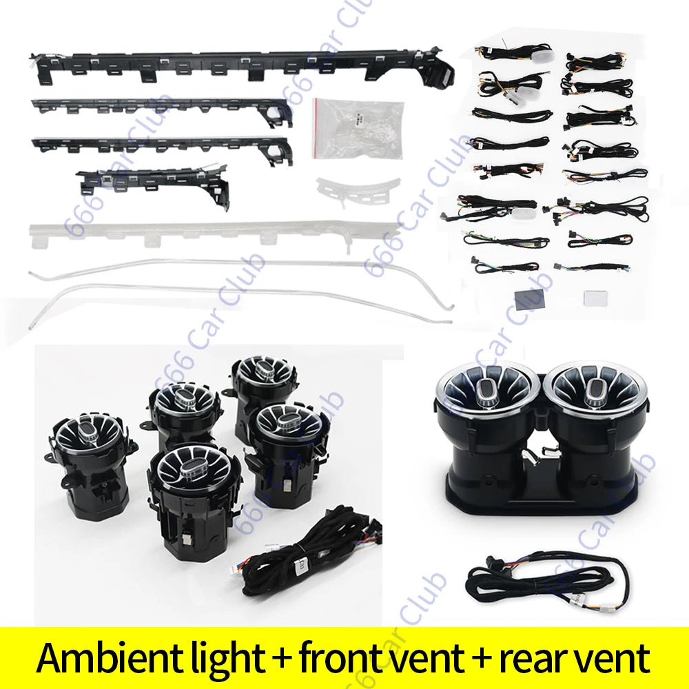 Mercedes Benz Ambient Lighting Kit 64 Color RGB LED Interior Air W177 W118 Suit 2 CN Tidesmit