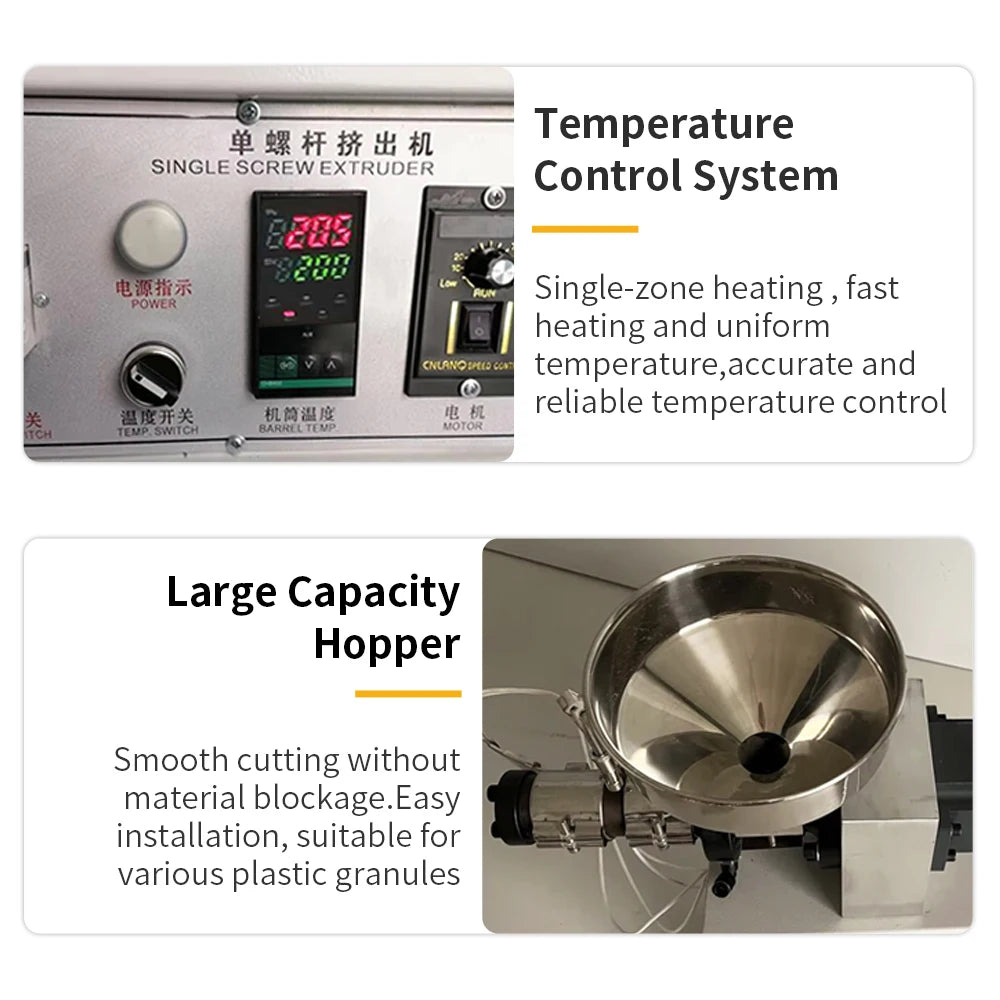 Desktop 3D Filament Extruder Production Line 0.5kg/h for PLA/ABS Filament Making at Home & Workshop