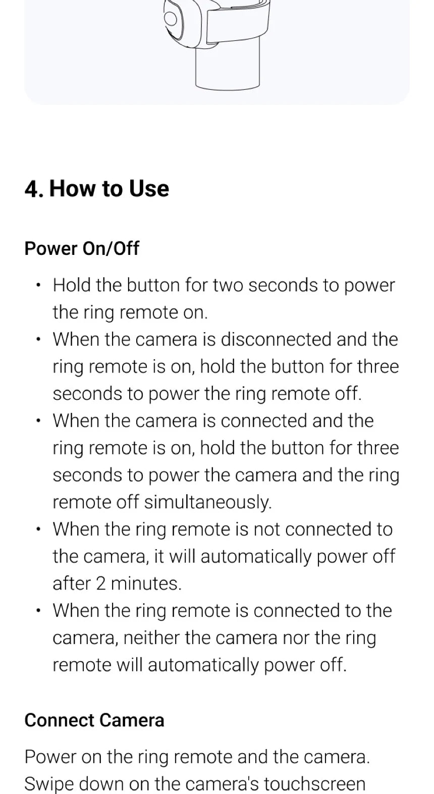 Insta360 Ring Remote Control for X4 and Ace Pro 2 | 20m Range Tidesmit