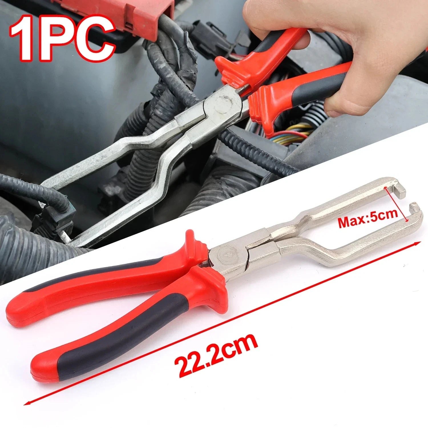 Automotive Fuel Filter Hose Line Pipe Connector Clamp Wrench Removal Tool
