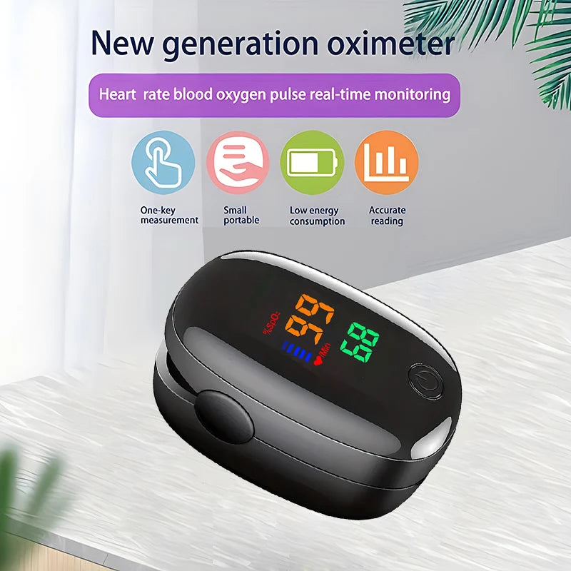Finger Pulse Oximeter& Non-Contact Infrared Thermometer-Digital LCD Thermometer for Adults & Infants,Ear Temperature Measurement