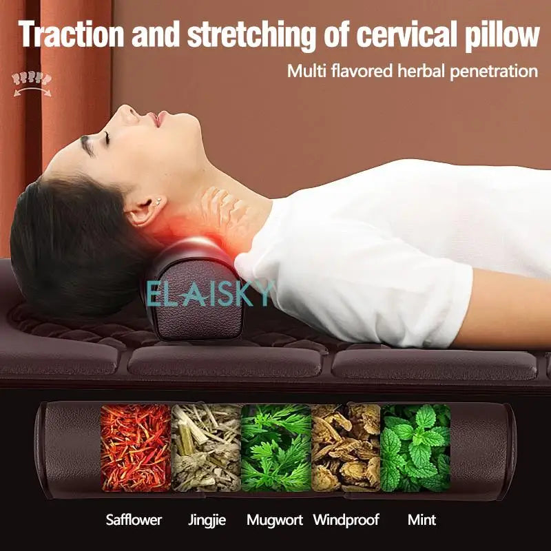 Electric Massage Mattress with Heat Therapy for Full Body Relief Massage Chairs Tidesmit