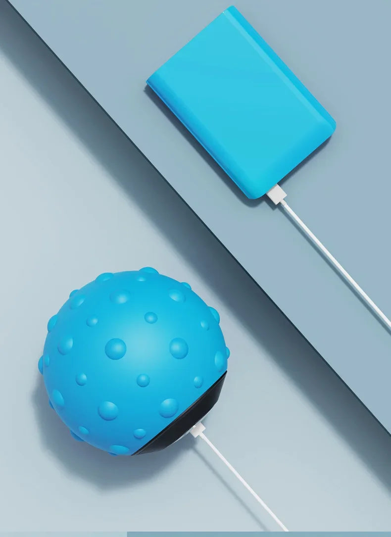 Vibrating Massage Ball for Muscle Recovery - Portable Therapy Tool Relaxation Treatment Tidesmit