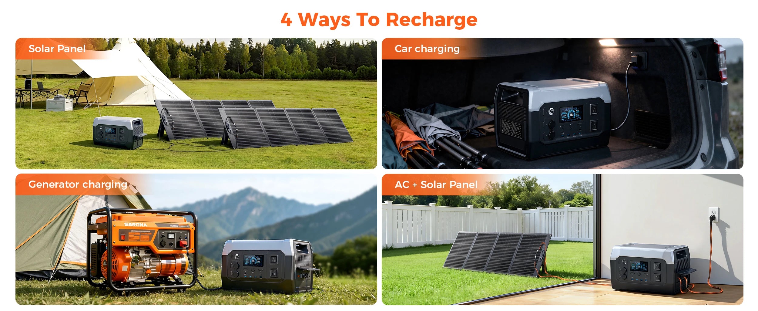 CTOLITY AP200 XP1000 200W/1800W Portable Power Station 192Wh/1024Wh 60000mAh/320000mAh LiFePO4 Battery Solar Generator UPS Function Emergency Power Supply for Camping Outdoor