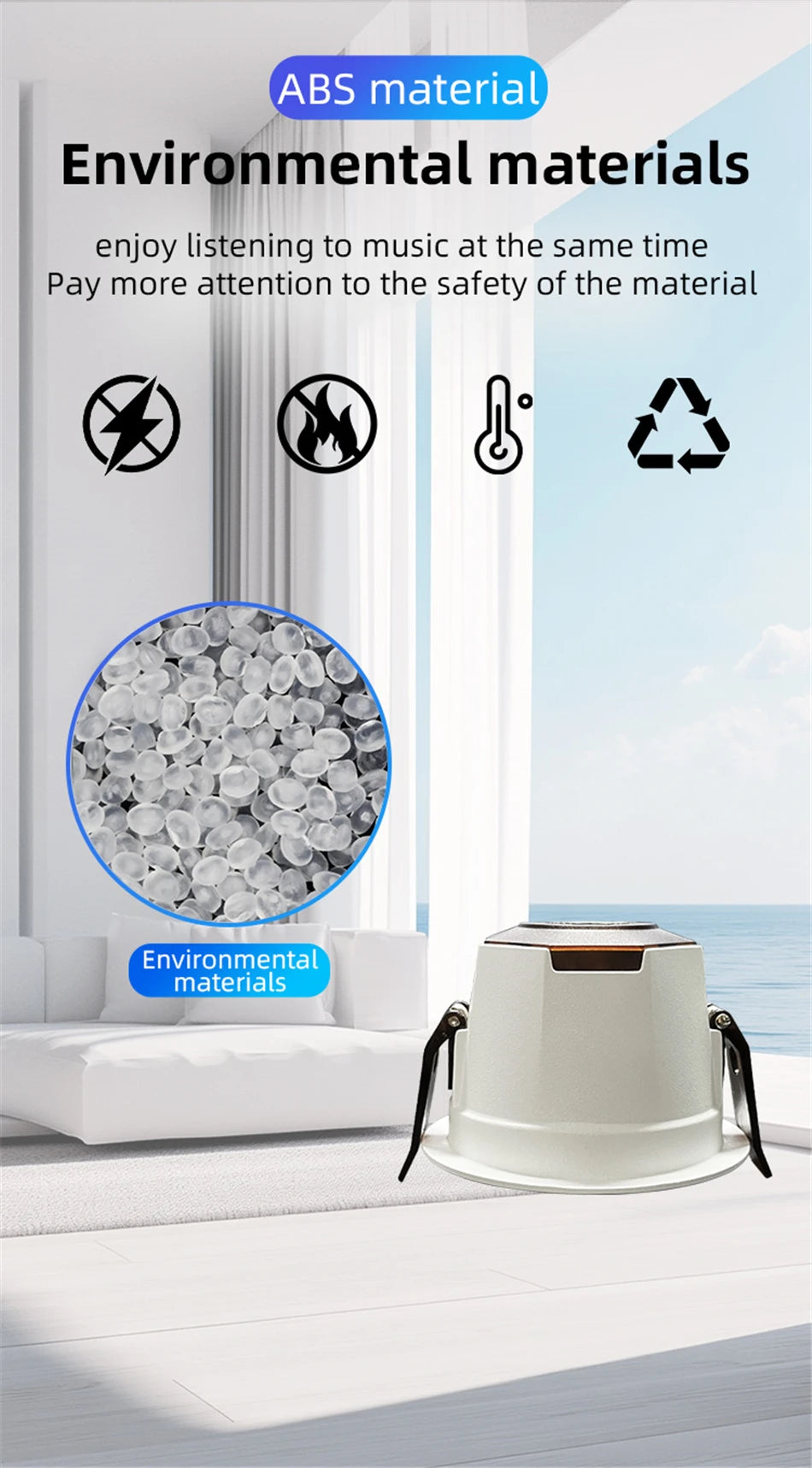 2 Inch Mini Bluetooth Ceiling Speakers Home Audio Audience Stereo Sound System Indoor Music Flush Mount Speakers Kitchen Bedroom