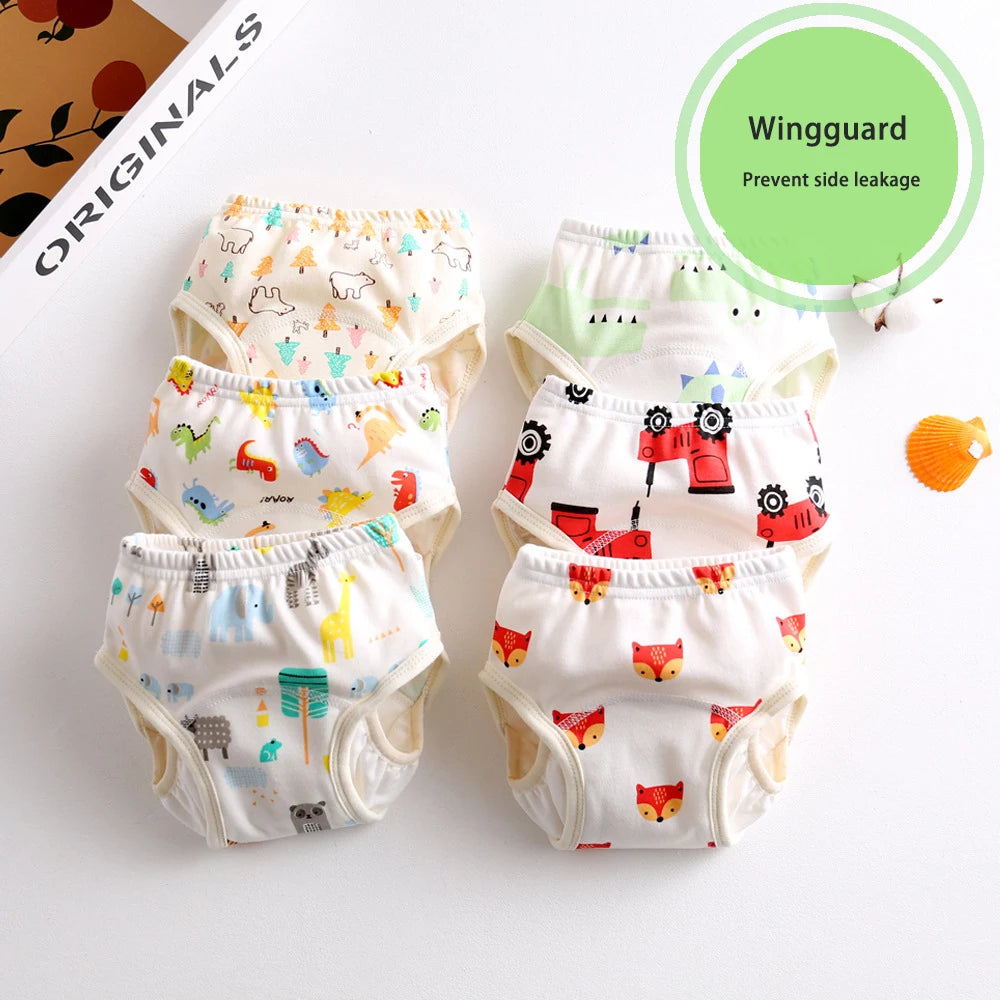 New Baby Wing Diaper Cotton Baby Waterproof Reusable Training Pants Infant Shorts Nappies Panties Nappy Changing Underwear Cloth