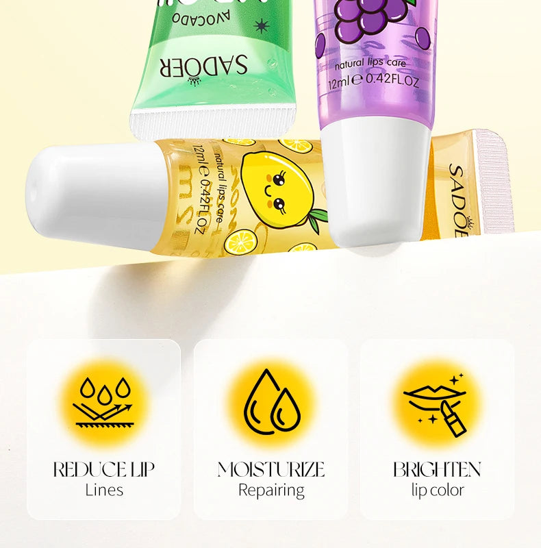 Crystal Jelly Lip Oil Set - Hydrating 3-Piece Lip Treatment Lip Care Tidesmit