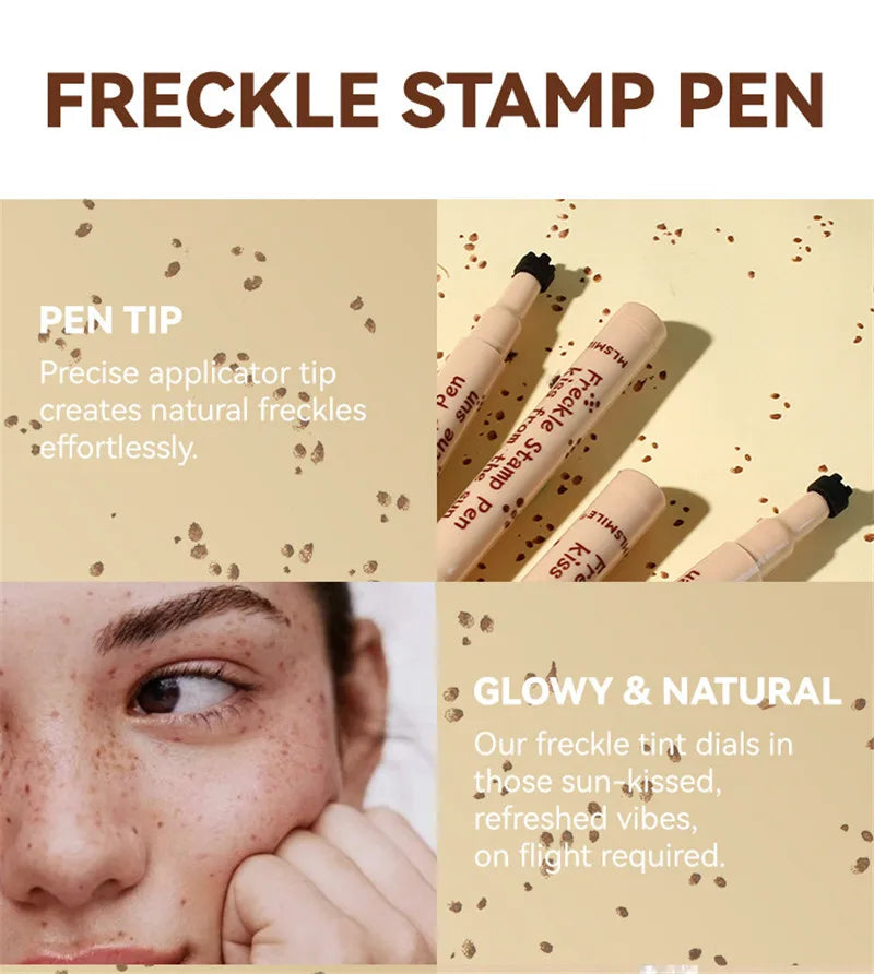 Tidesmit waterproof freckle pen for natural fake freckles makeup featuring long-lasting dots on skin texture detail