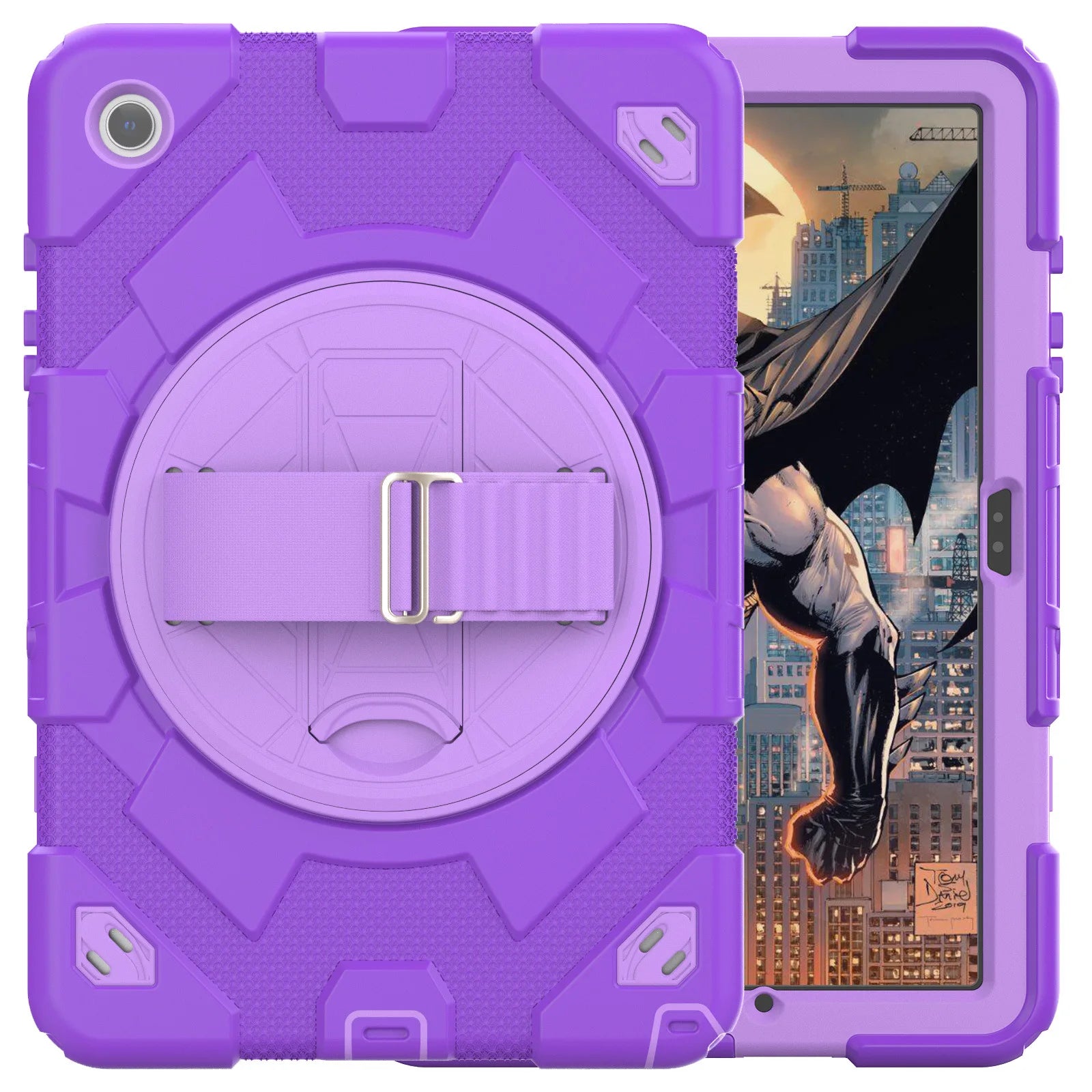 Samsung Galaxy Tab A9 Plus Case with 360 Rotating Stand and Strap c China Mainland Tidesmit