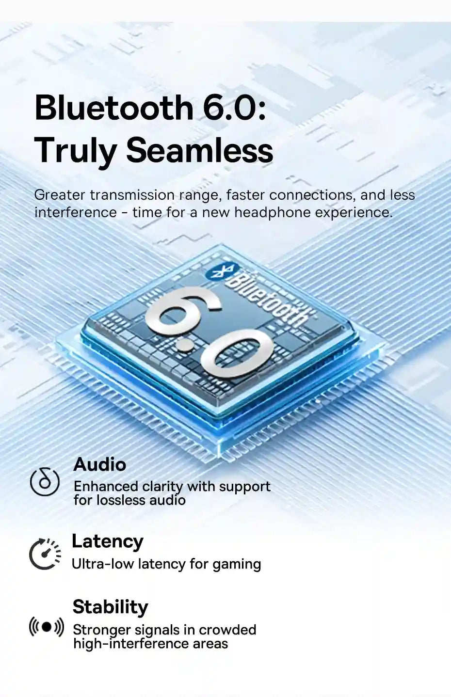 Wireless Headphones Over-Ear with 80-Hour Battery Life | Tidesmit Tidesmit
