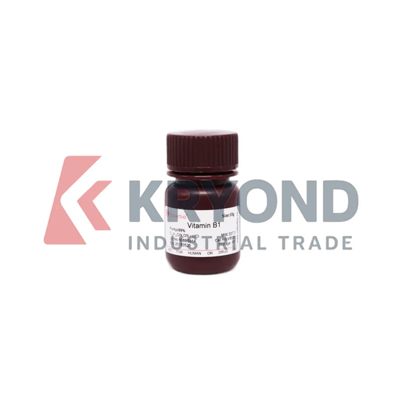 SOLARBIO Vitamin B1 (Thiamine) for Laboratory and Nutritional Supplement Applications Original Product