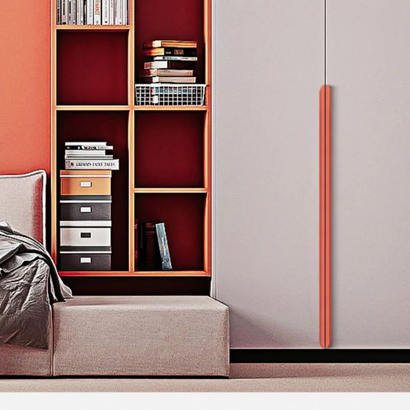Invisible Wardrobe Handle Minimalist Modern Minimalist Cabinet Door Drawer Cashmere Gray Cabinet Furniture Hardware Small Handle
