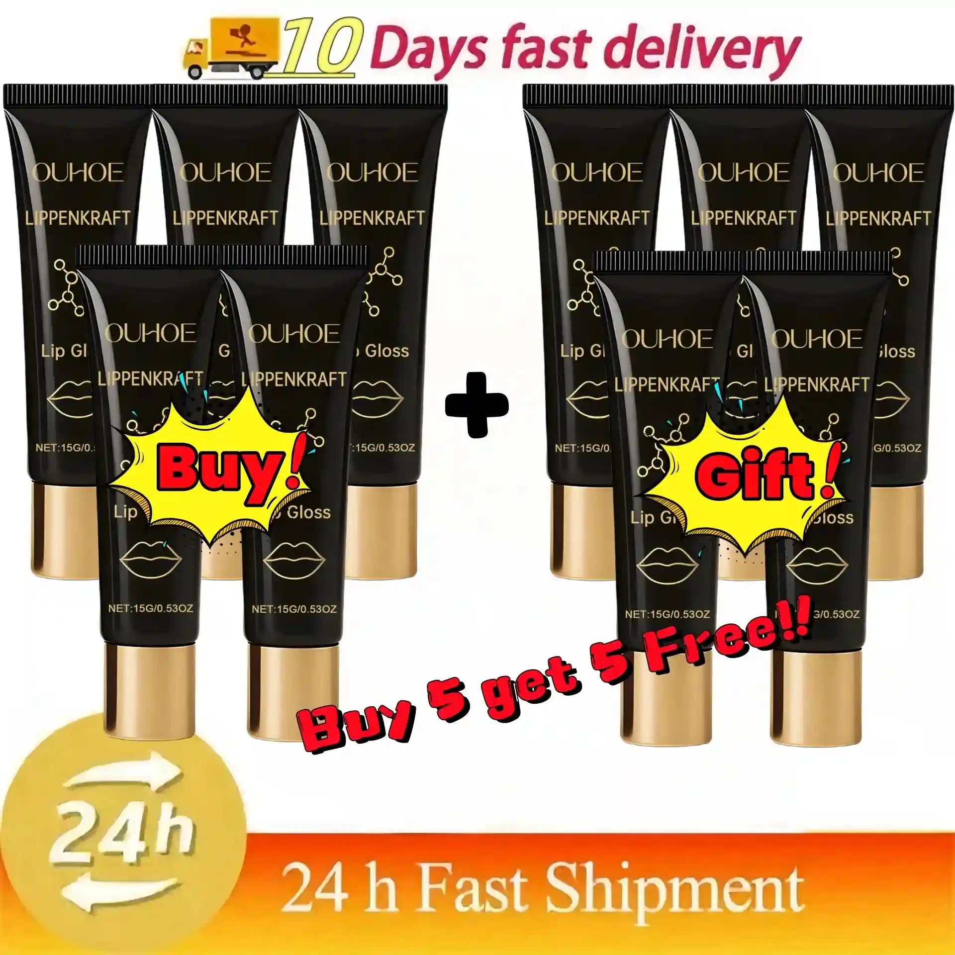 Volumizing Lip Serum: Hydrating Plumper for Fuller, Nourished Lips Lip Care Buy 5 get 5 Free Tidesmit