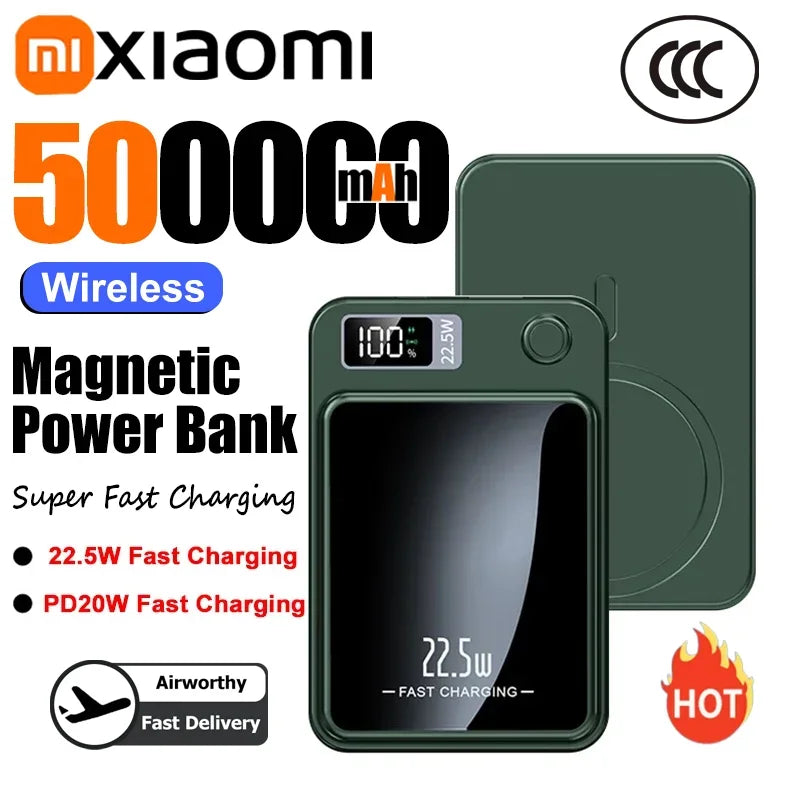 Tidesmit Magnetic Portable Charger - High Capacity Fast Power Bank Tidesmit