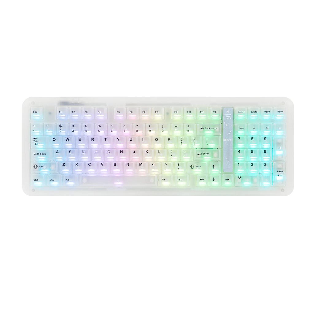 KiiBOOM Phantom98 Lite 96% ANSI US Layout VIA Programmable Gasket Wired/BT/2.4GHz Wireless Mechanical Gaming Keyboard 8000mAh