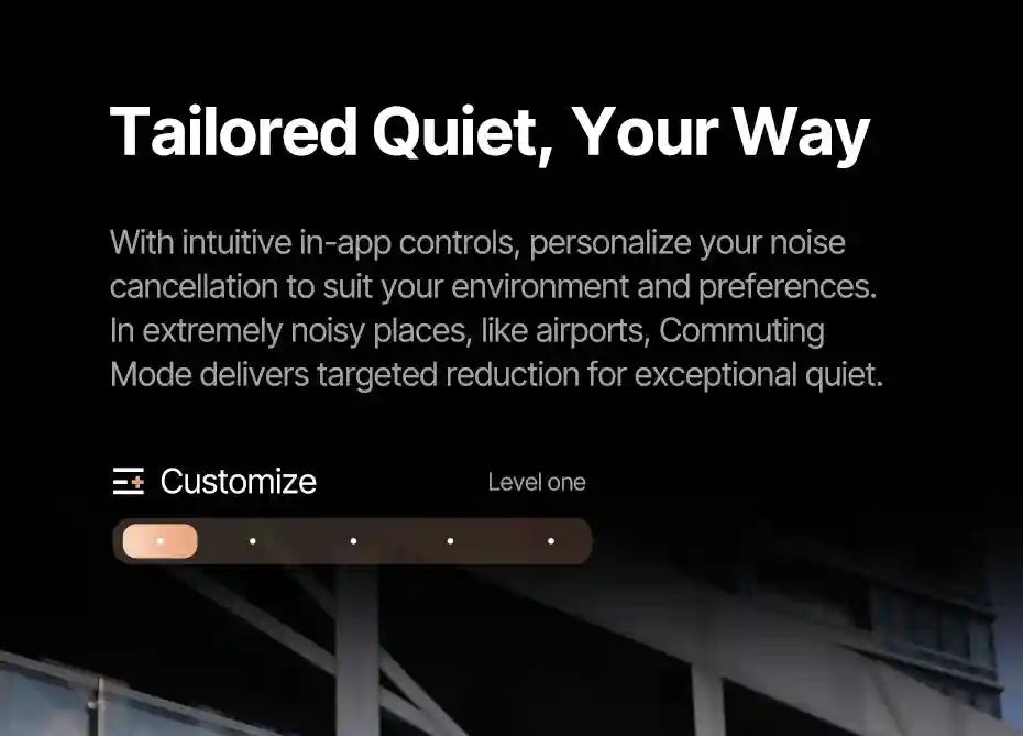 Wireless Noise Cancelling Headphones: 100Hr Playtime - Over-Ear ANC Tidesmit