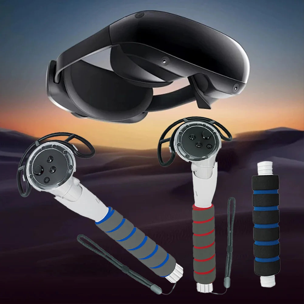 Meta Quest 3 VR Controller Grips - 3-in-1 Ergonomic Extended Handle Set Tidesmit