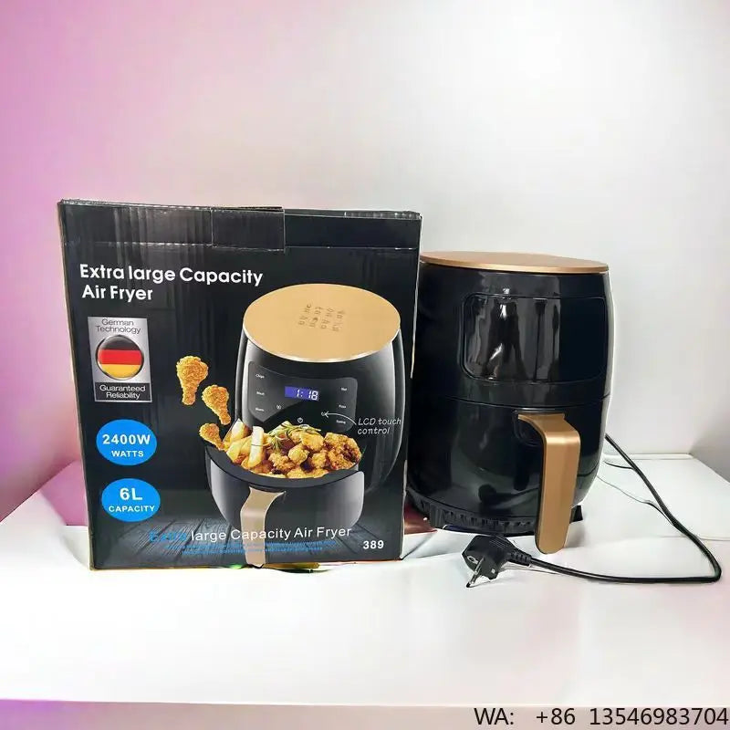 Large Capacity Smart Electric Air Fryer for French Fries Household Multifunctional Plastic Machine Wholesale