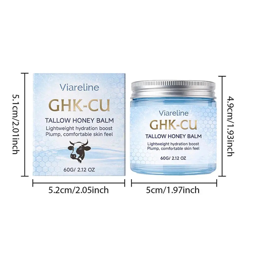 GHK-CU Copper Peptide TALLOW HONEY BALM Lightweight Hydration Boost Plump Repair The Skin Barrier Skincare for All Skin Types