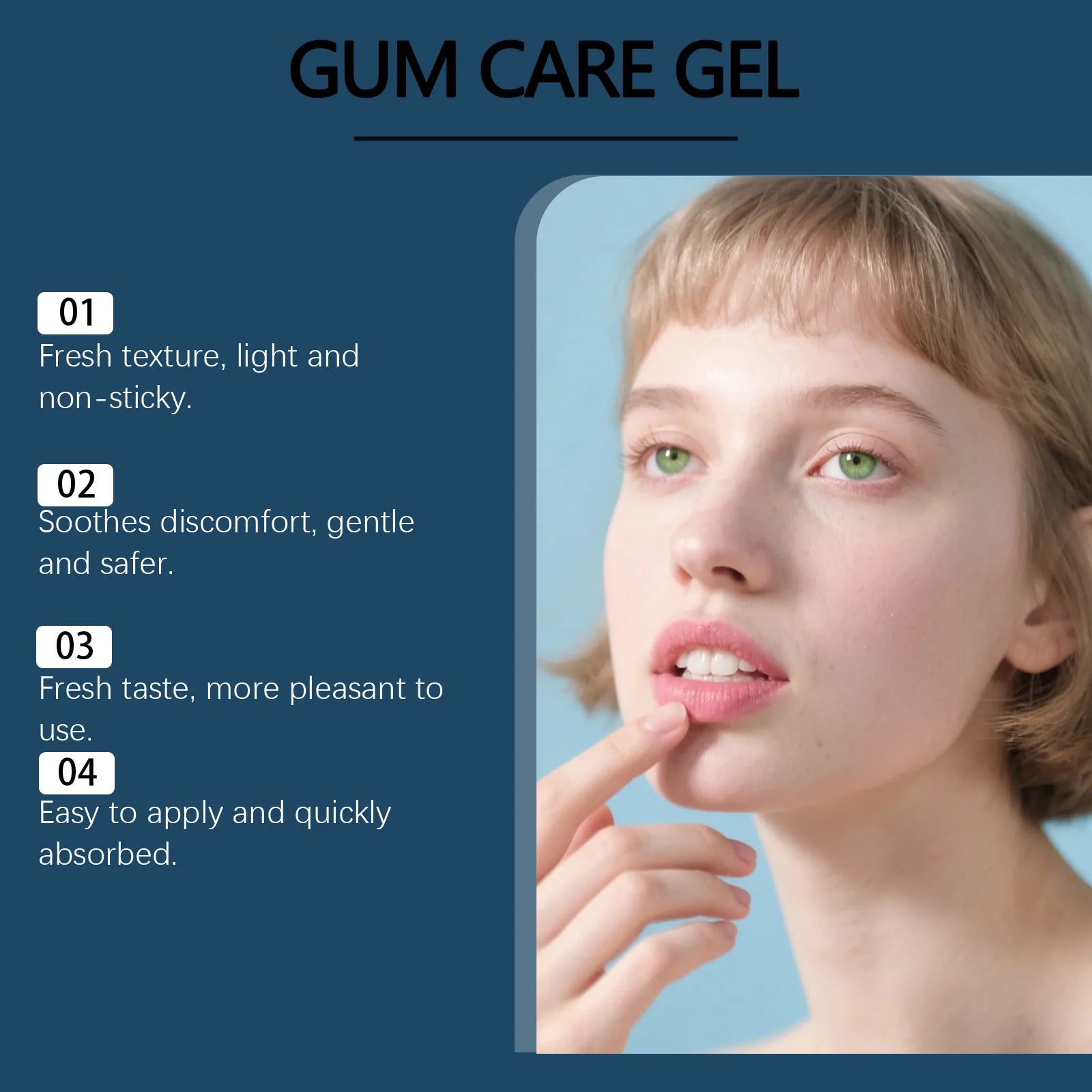 Tidesmit teeth whitening and gum soothing gel travel size oral care serum for fresh breath